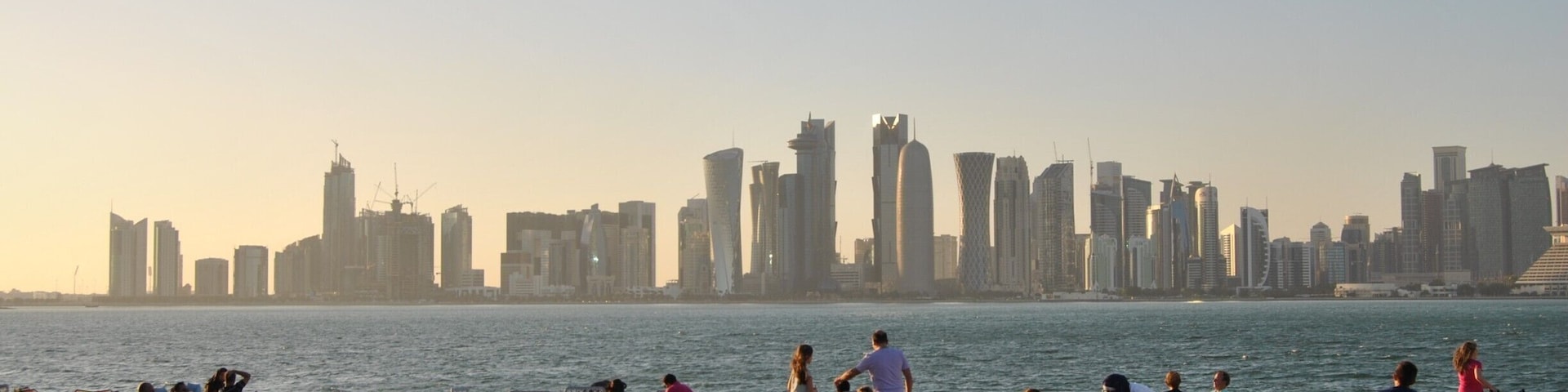 Tucked away behind the Museum of Islamic Art, this stylish outdoor café is the perfect spot to watch the sun set and the skyscrapers light up the sky.