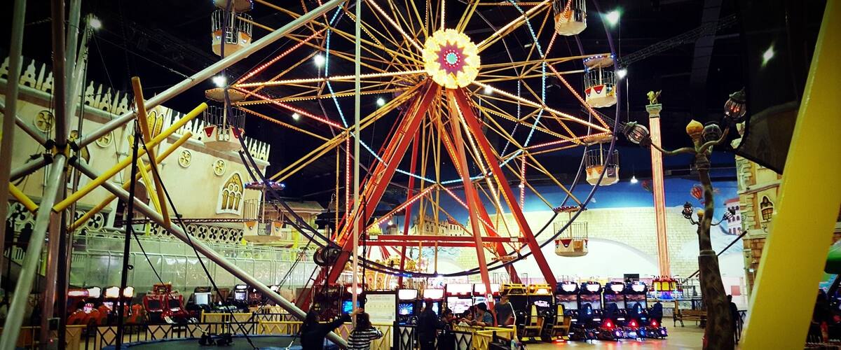 An amazing fun world inside shopping mall villagio Doha