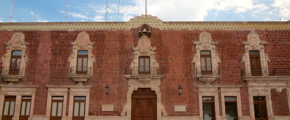 Aguascalientes Regierungspalast mit einem Geschichtliches