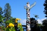 C8ET4J Totem in Stanley Park Vancouver, Canada