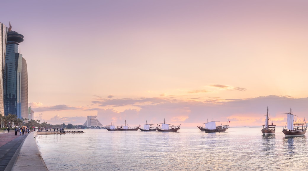 Skyline of West Bay and Doha City Center, Qatar