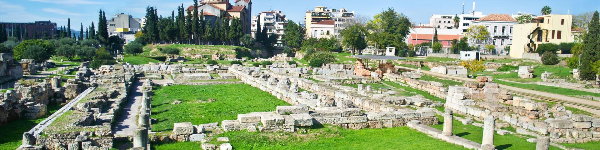 the ancient cemetery of Athens in Kerameikos Greece