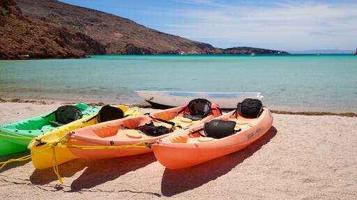 Isla Espiritu Santo which includes general coastal views and a sandy beach