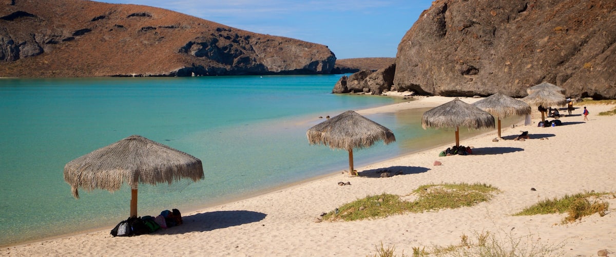 Balandra Beach featuring general coastal views, a beach and tropical scenes