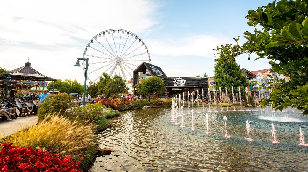 Island at Pigeon Forge which includes a fountain