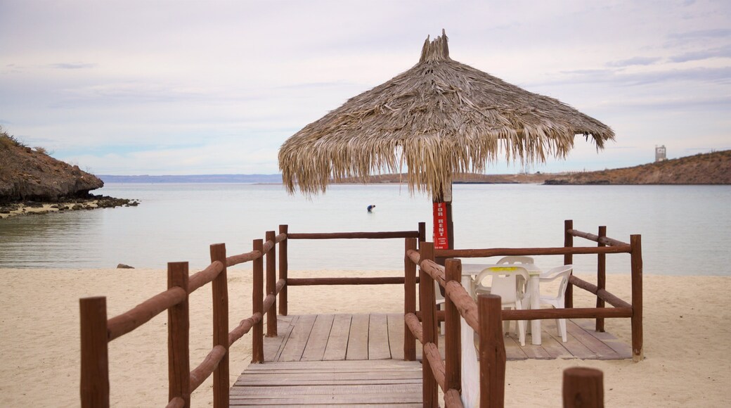Tesoro Beach showing general coastal views, tropical scenes and a beach