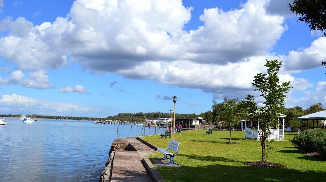 #TroverDetour
Camping trip 2012 - we were heading north and were in need of a break. Decided to take the next rest sign exit. Never had heard of Karuah before. The road deserted with only farmland on either side and a scattering of houses. Seemed like forever off the motorway. All of a sudden, we see the township. What a find! Situated on the Karuah river - this little township is famous for its oysters and its timber, celebrating it with a festival each October. There is an info centre and attached to it is a recycled shop called 'The Boat Shed' filled with many treasures which my hubby and I remember from our childhood. There is also the best fish and chip shop we have been to in NSW. Fresh fish off the trawlers from the mornings fishing trip. The owners are not the happiest people but that what makes this even more special as the food is unbelievable. There is a scattering of other town shops with a church who opens its op shop doors on Fridays and Saturdays and is run by the volunteers. Down by the river is a playground for the kids to have a run about. Its quiet. Its not caught up in the tourist trade. A small town with its own identity. We make this detour every year now. I recommend anyone to check out this quaint little town.