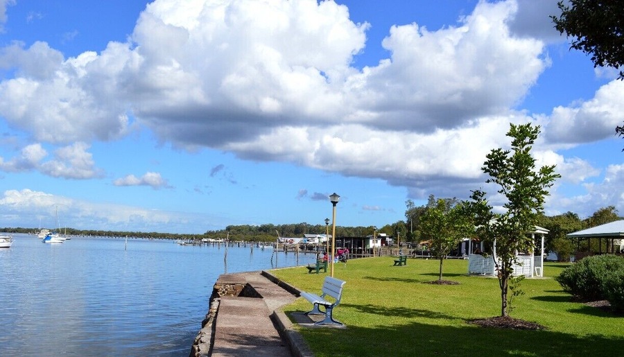 #TroverDetour
Camping trip 2012 - we were heading north and were in need of a break.  Decided to take the next rest sign exit.  Never had heard of Karuah before.  The road deserted with only farmland on either side and a scattering of houses.  Seemed like forever off the motorway.  All of a sudden, we see the township.  What a find!  Situated on the Karuah river - this little township is famous for its oysters and its timber, celebrating it with a festival each October.  There is an info centre and attached to it is a recycled shop called 'The Boat Shed' filled with many treasures which my hubby and I remember from our childhood.  There is also the best fish and chip shop we have been to in NSW.  Fresh fish off the trawlers from the mornings fishing trip.  The owners are not the happiest people but that what makes this even more special as the food is unbelievable.  There is a scattering of other town shops with a church who opens its op shop doors on Fridays and Saturdays and is run by the volunteers.  Down by the river is a playground for the kids to have a run about.  Its quiet.  Its not caught up in the tourist trade.  A small town with its own identity.  We make this detour every year now.  I recommend anyone to check out this quaint little town.