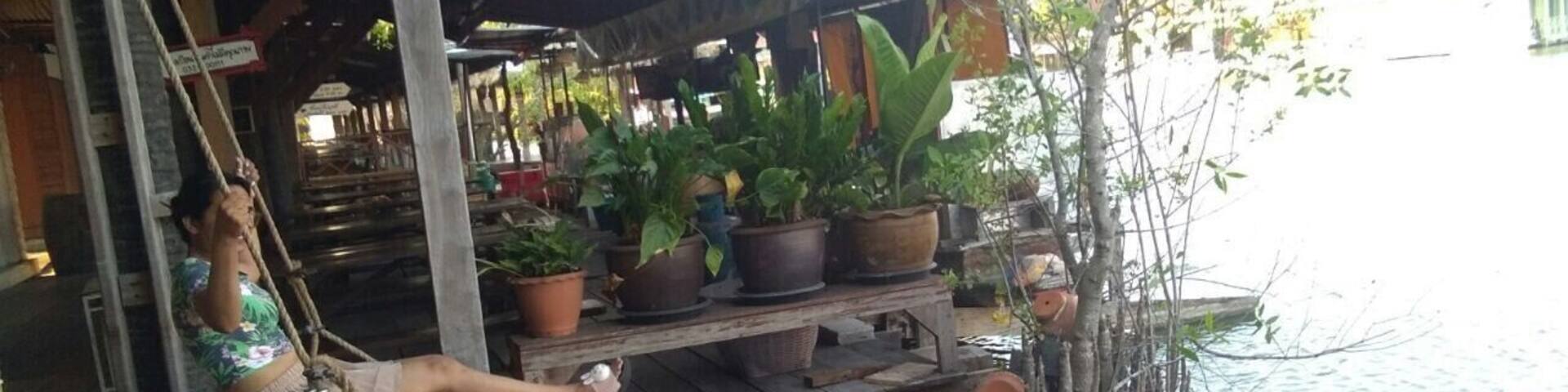 its floating market of hua hin, beautiful and peace full, you can enjoy nature with shopping, its from my recant solo trip to thailand you can see complete information about my this trip in my video also https://www.youtube.com/channel/UCt64ZEsrxO3S2b06S58A2BQ