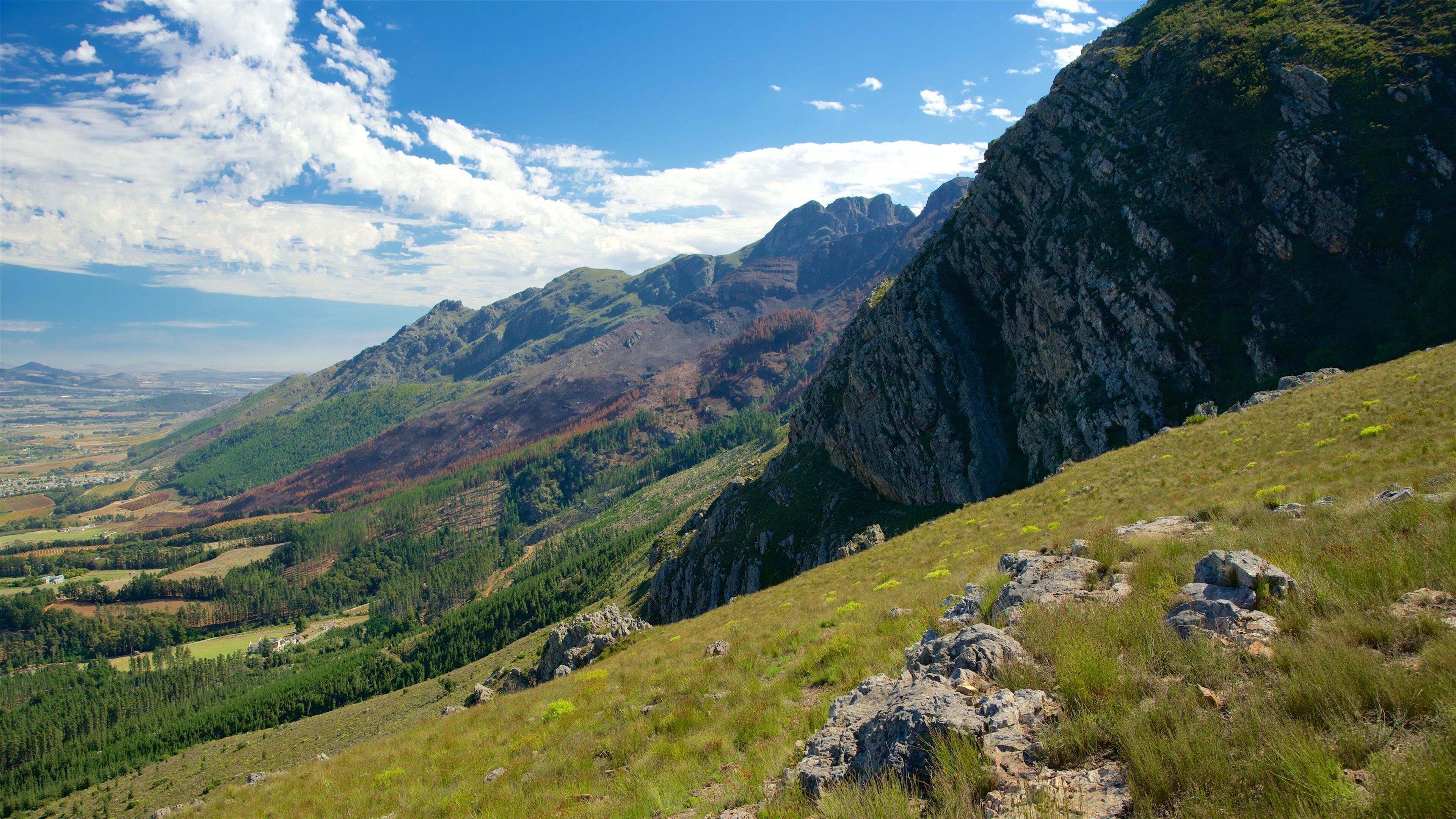 Mont Rochelle Nature Reserve featuring mountains, landscape views and tranquil scenes