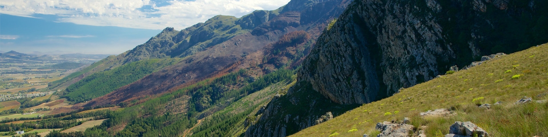 Mont Rochelle Nature Reserve featuring mountains, landscape views and tranquil scenes