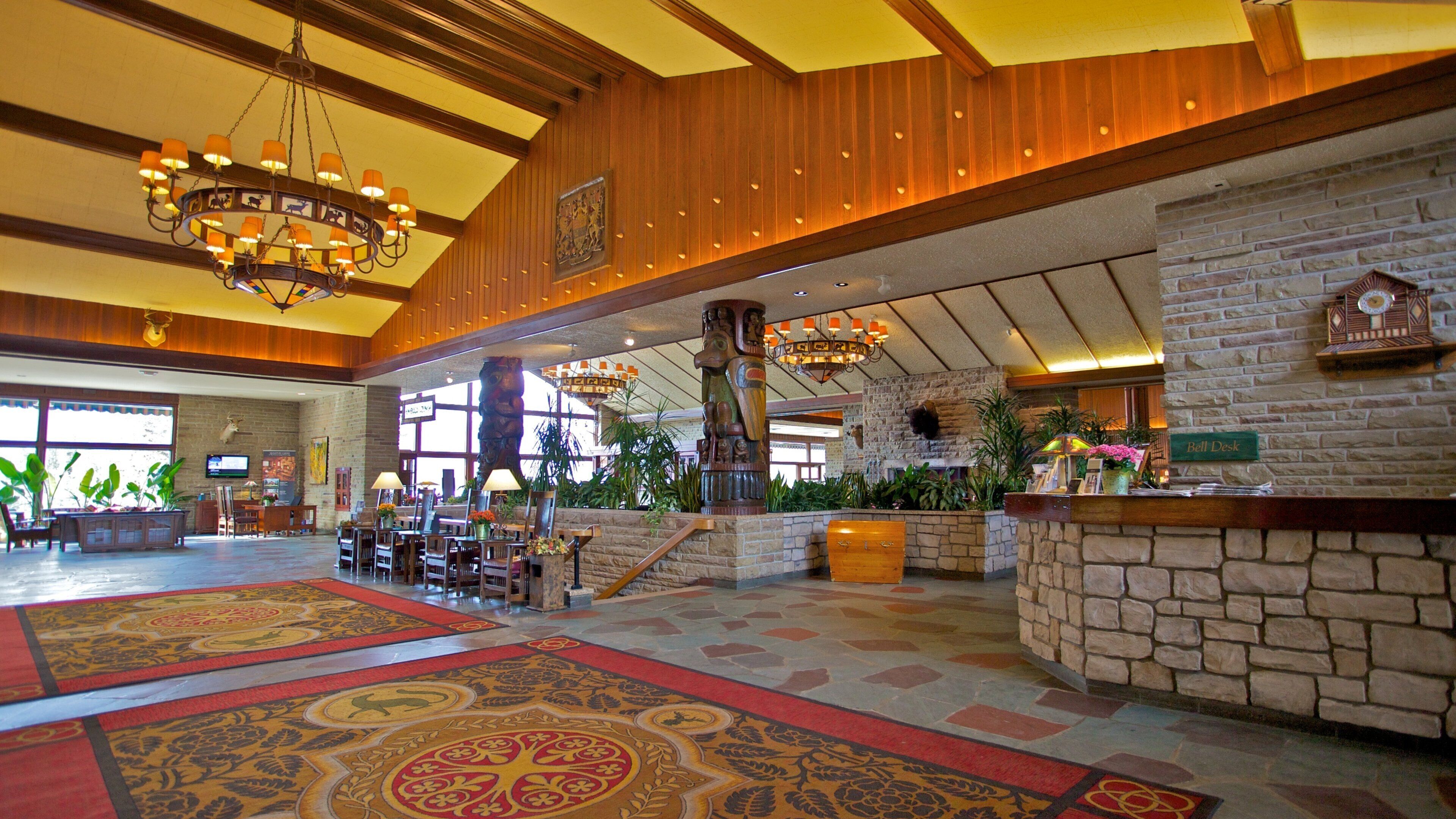 Jasper National Park featuring interior views and a luxury hotel or resort