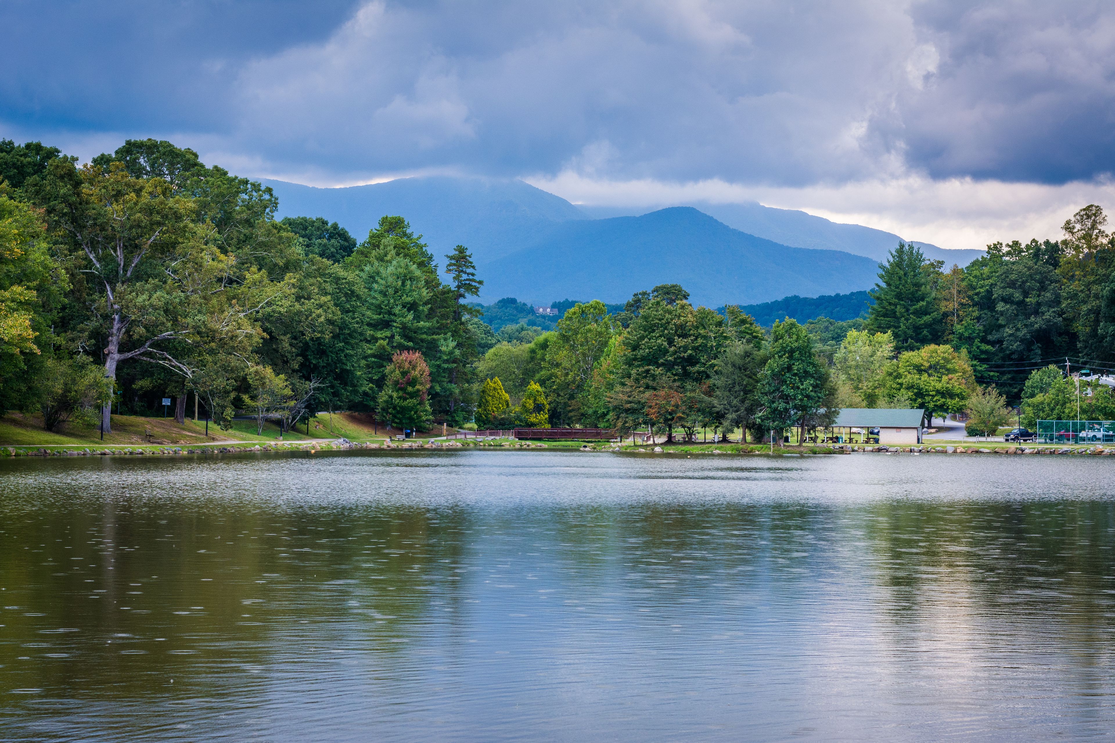 Lake Tomahawk, in Black Mountain, North Carolina.