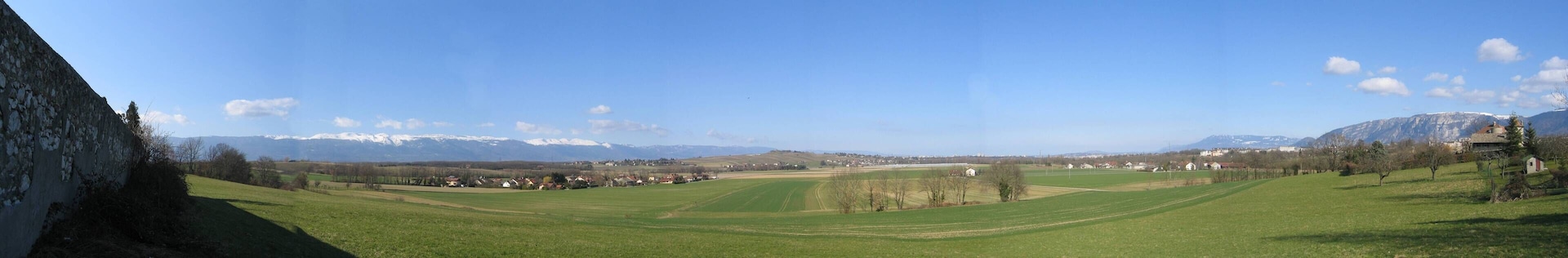 Campagne genevoise Jura depuis Thairy 15 mars 2009