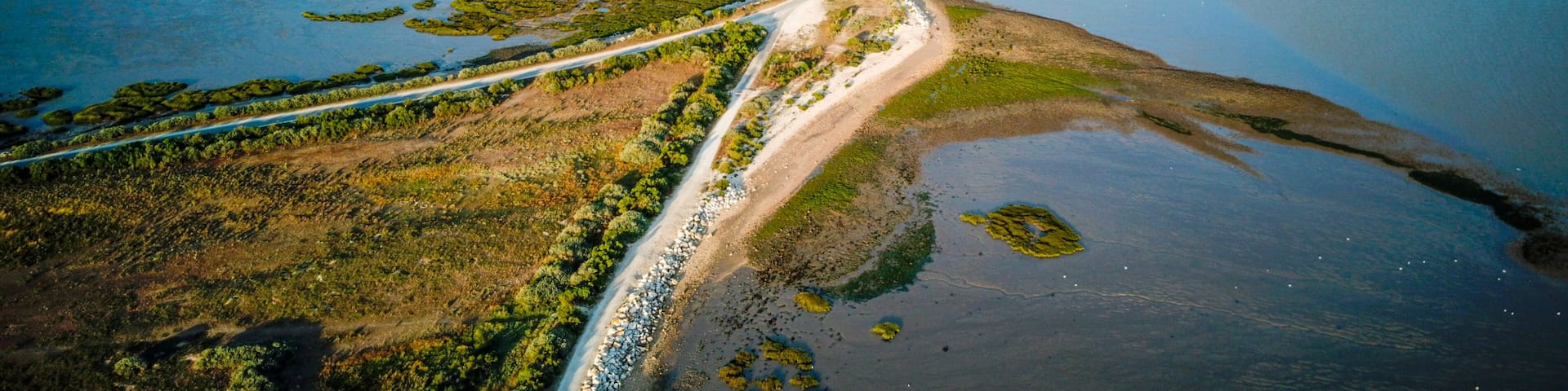 Road to the Madame island, which appears only on low tide
