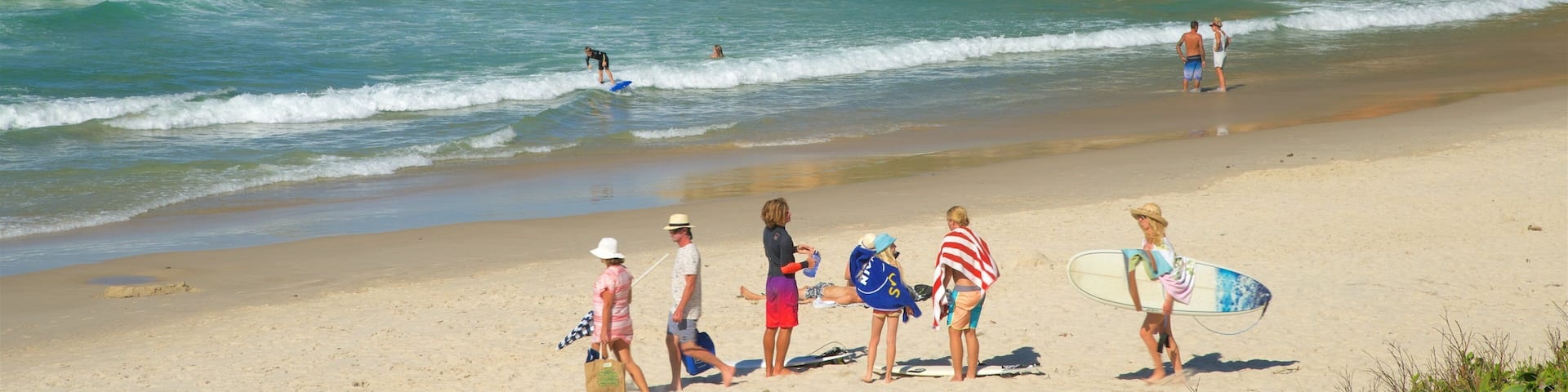 Broken Head which includes a beach as well as a family