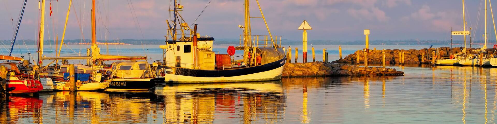 Timmendorf Hafen - the harbour of Timmendorf on the island of Poel