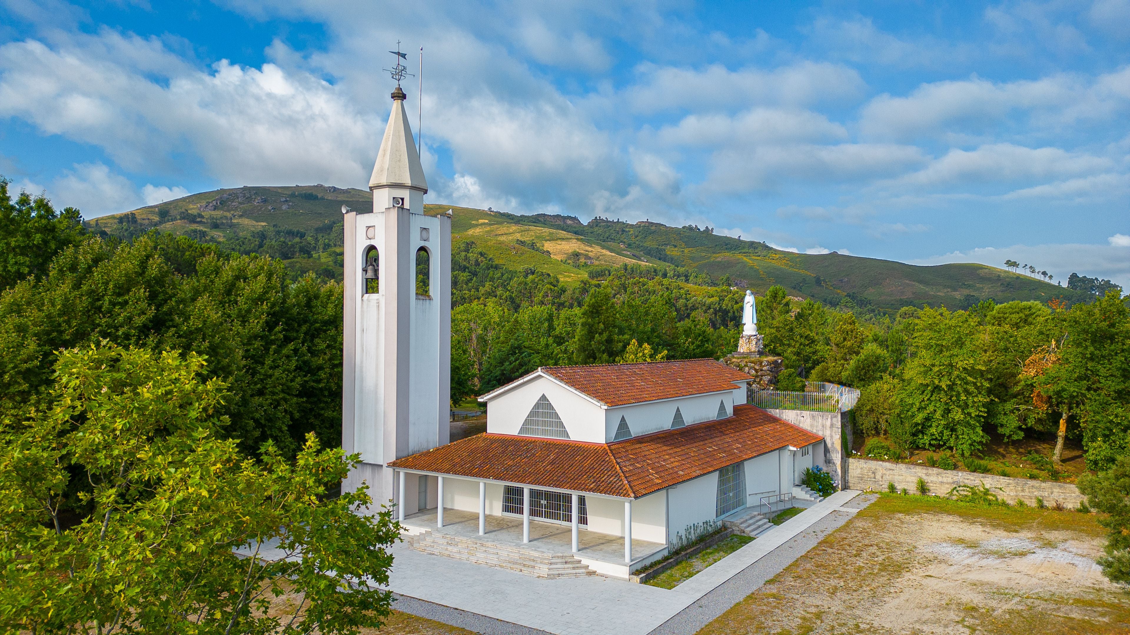 Exterior shot of Igreja do Imaculado Coracao de Maria, Ponte da Barca, Portugal