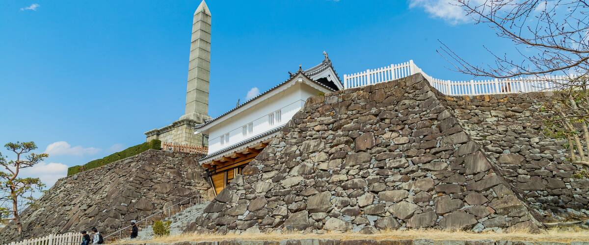Maizuru Castle which includes a monument and heritage architecture