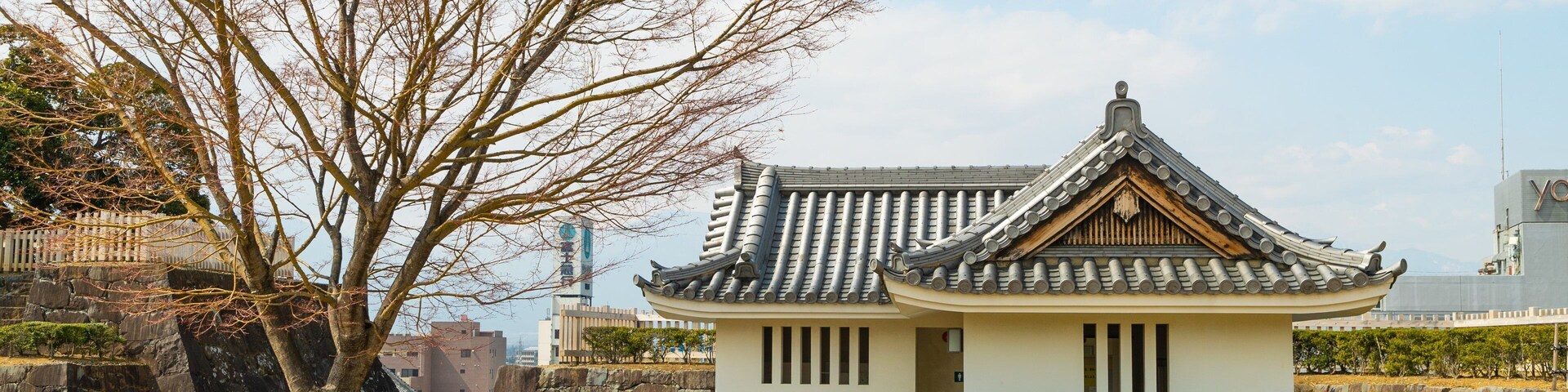 Maizuru Castle which includes a garden and heritage elements