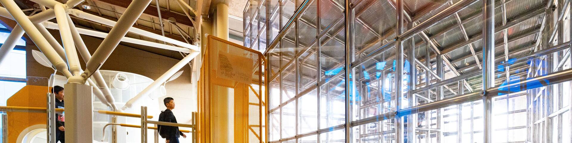 Yamanashi Science Center which includes interior views as well as children