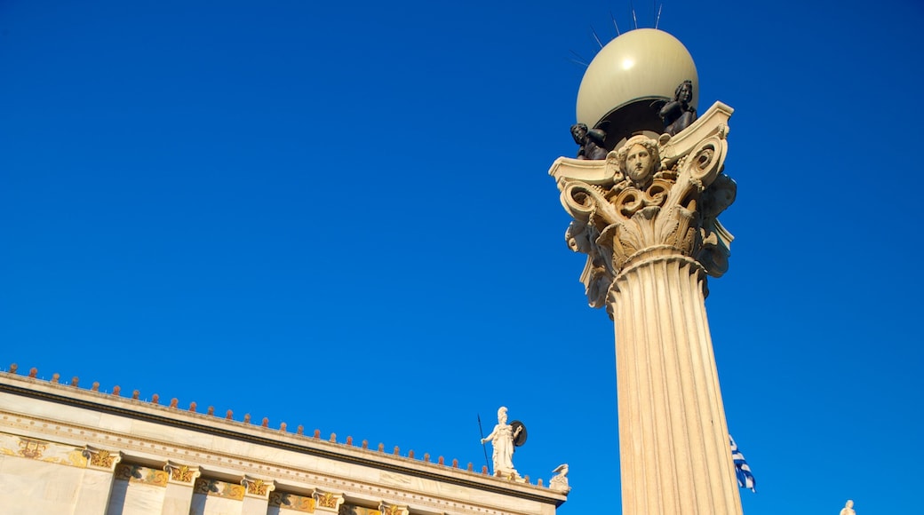 Atens akademi som visar historisk arkitektur