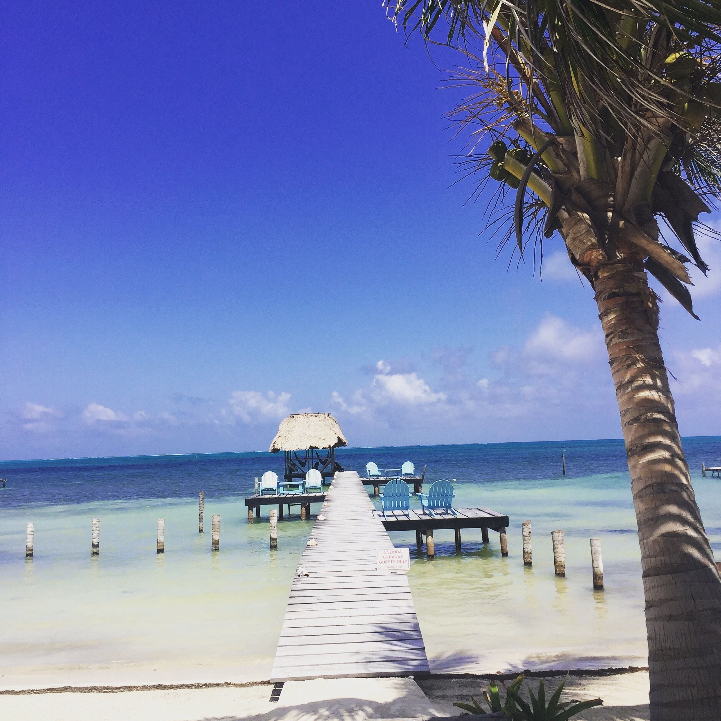 My friend Katie and I stayed at Colinda's during our visit to Caye Caulker, a tiny island off the coast of Belize City, Belize.  Very underdeveloped, laid back place with a relaxing vibe and clear turquoise waters.  Not very touristy at all.