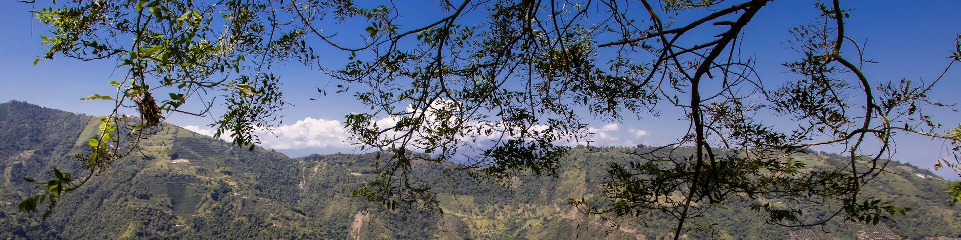 Beautiful mountains of the Central Ranges in the municipality of Salamina located on the department of Caldas in Colombia