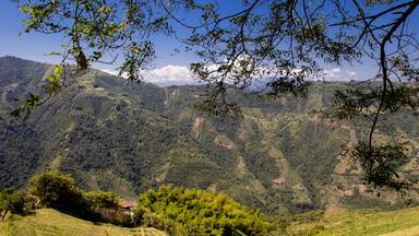 Beautiful mountains of the Central Ranges in the municipality of Salamina located on the department of Caldas in Colombia