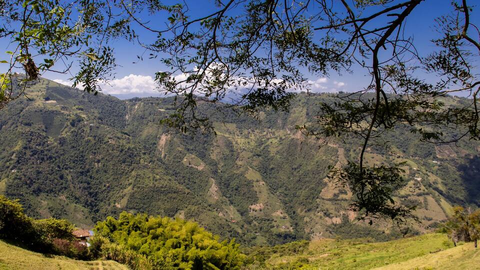 Beautiful mountains of the Central Ranges in the municipality of Salamina located on the department of Caldas in Colombia