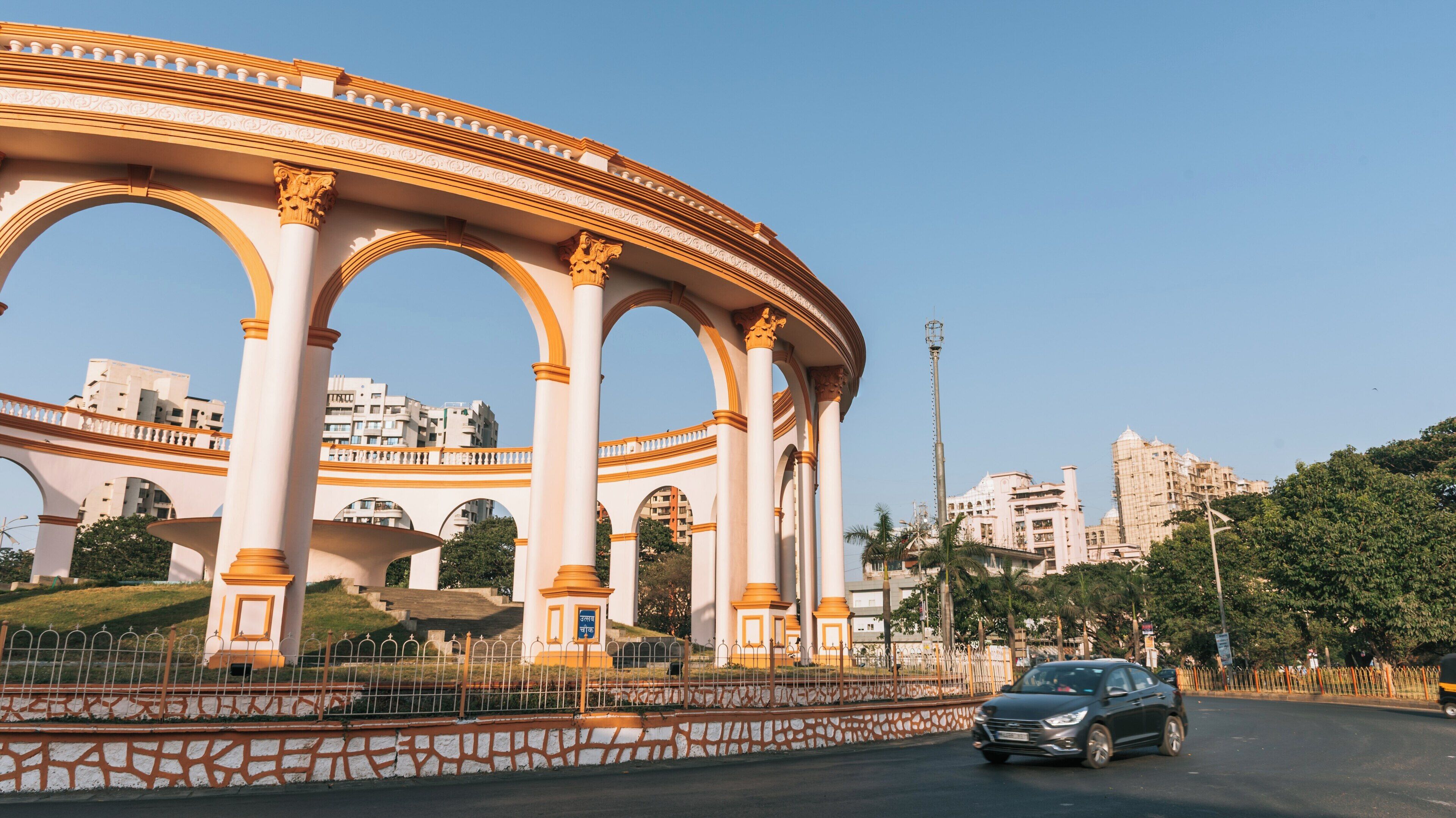 View of Utsav Chowk in Kharghar, Navi Mumbai showcasing its architectural beauty and vibrant surroundings