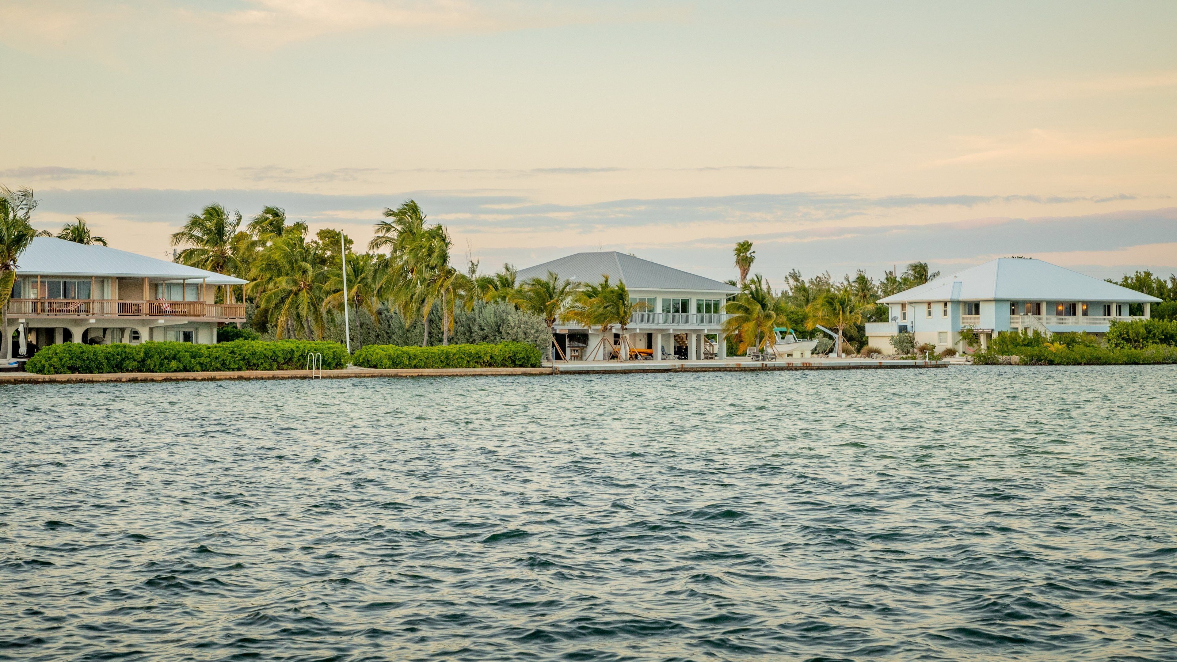 Sugarloaf Shores showing a bay or harbor, a house and a sunset