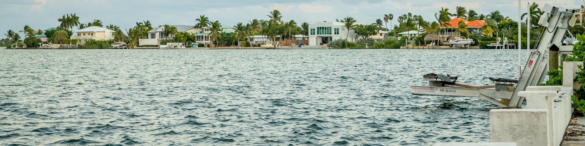 Sugarloaf Shores showing a bay or harbor and a sunset