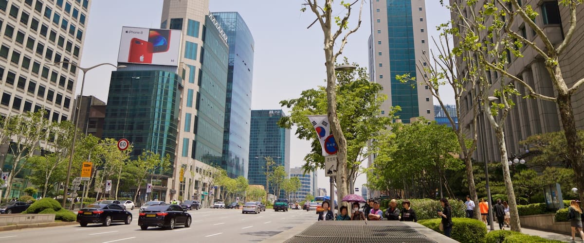 Yeoksam showing a city