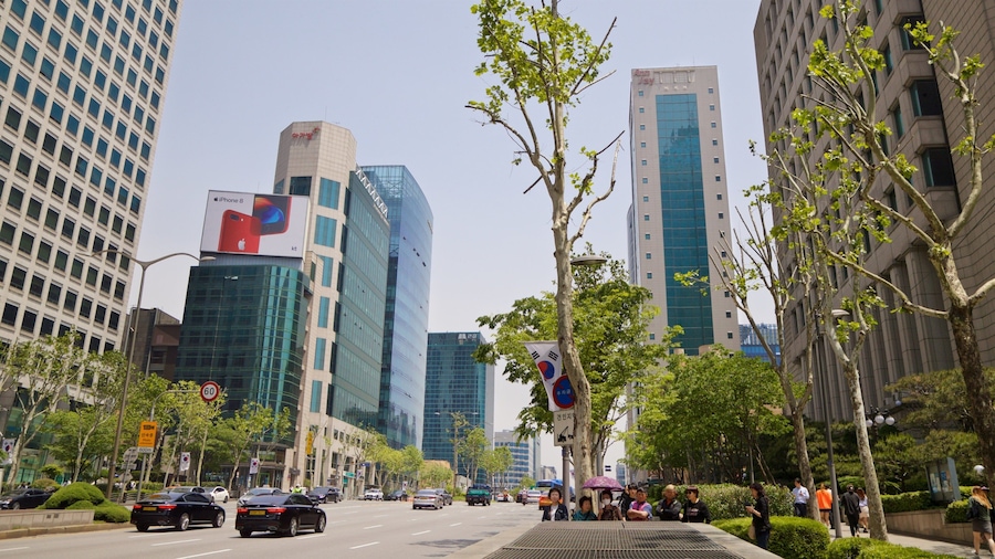 Yeoksam showing a city