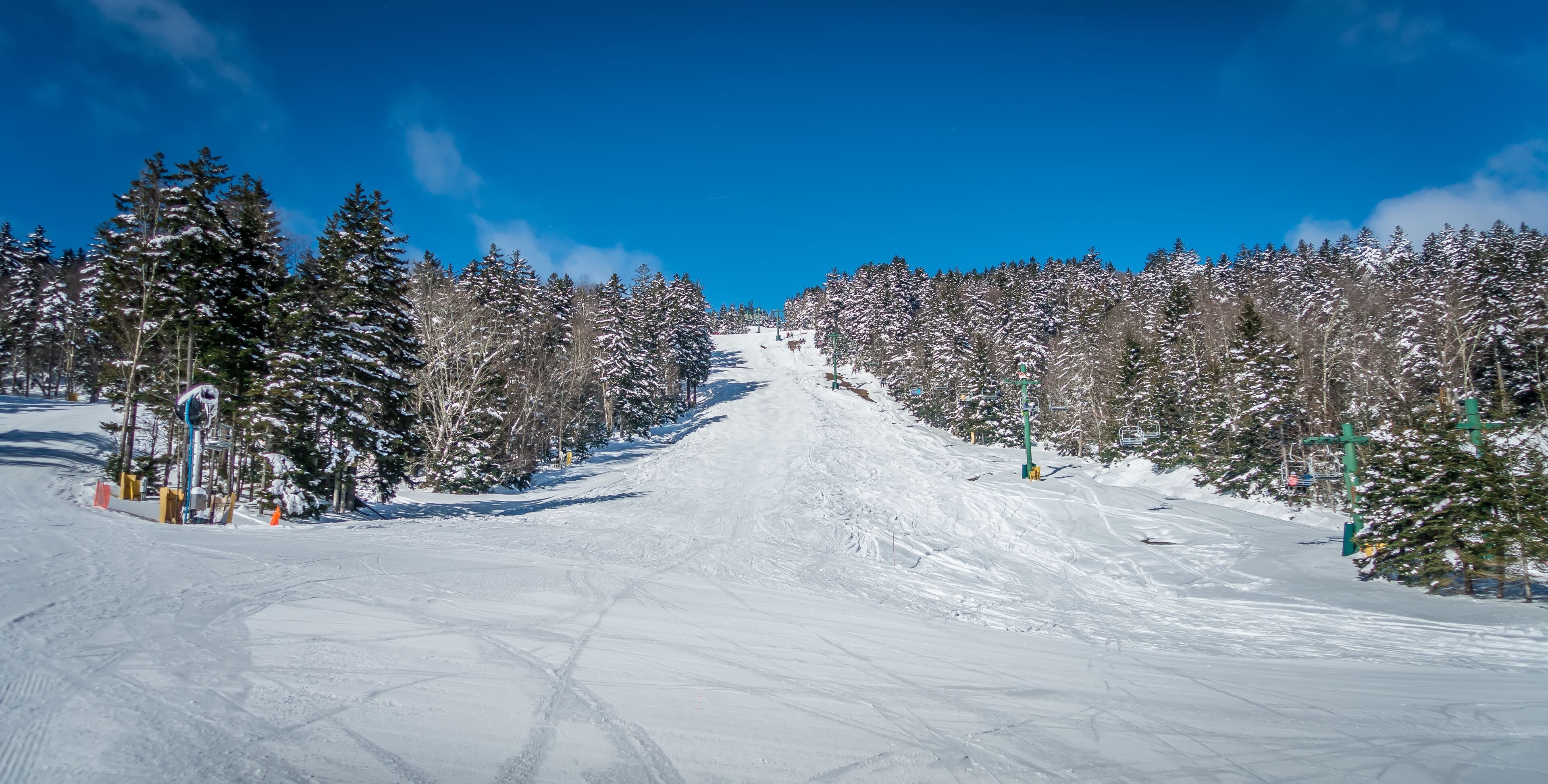 beautiful nature and scenery around snowshoe ski resort in cass west virginia