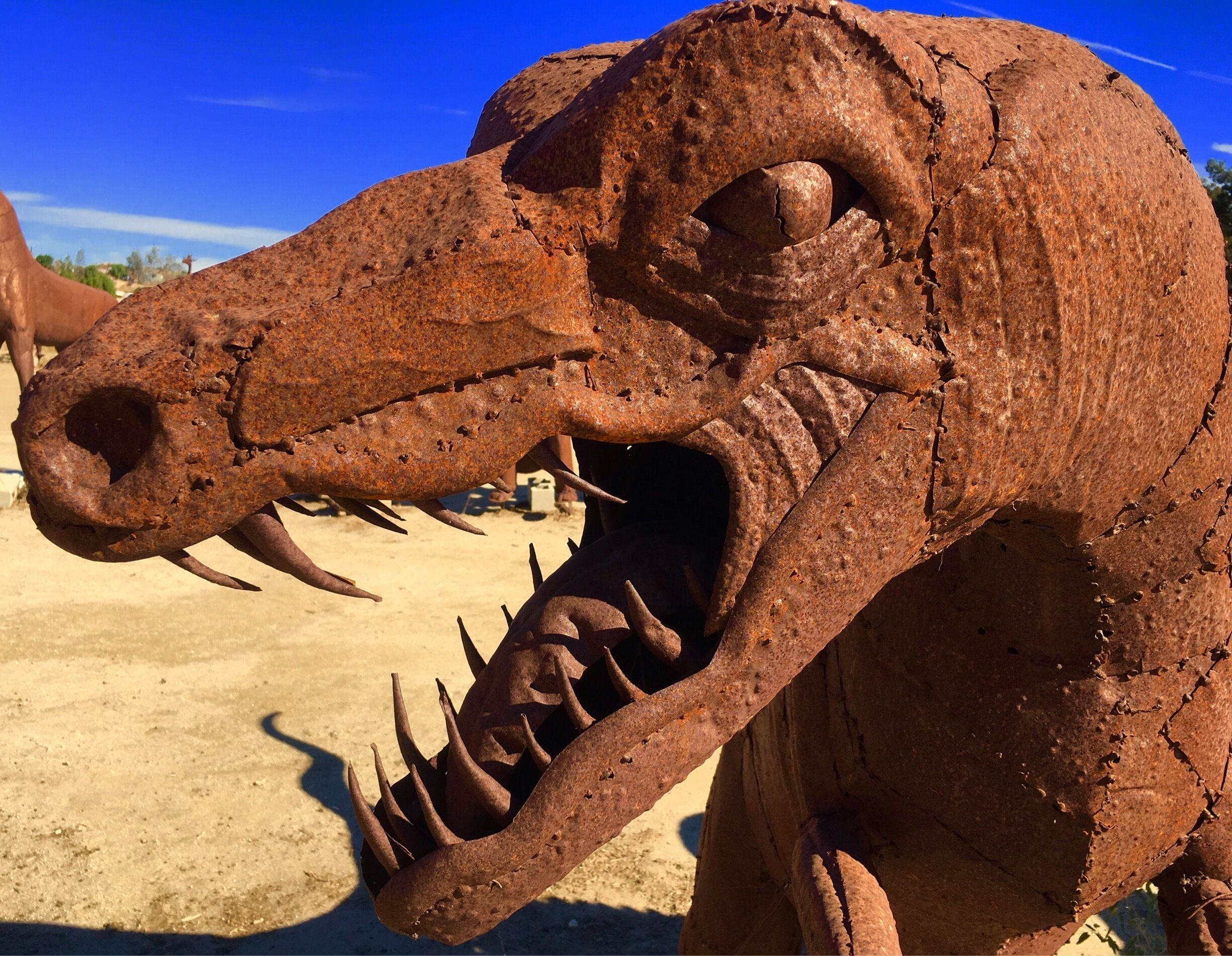 Stop to look at these sculptures - worth the visit. 