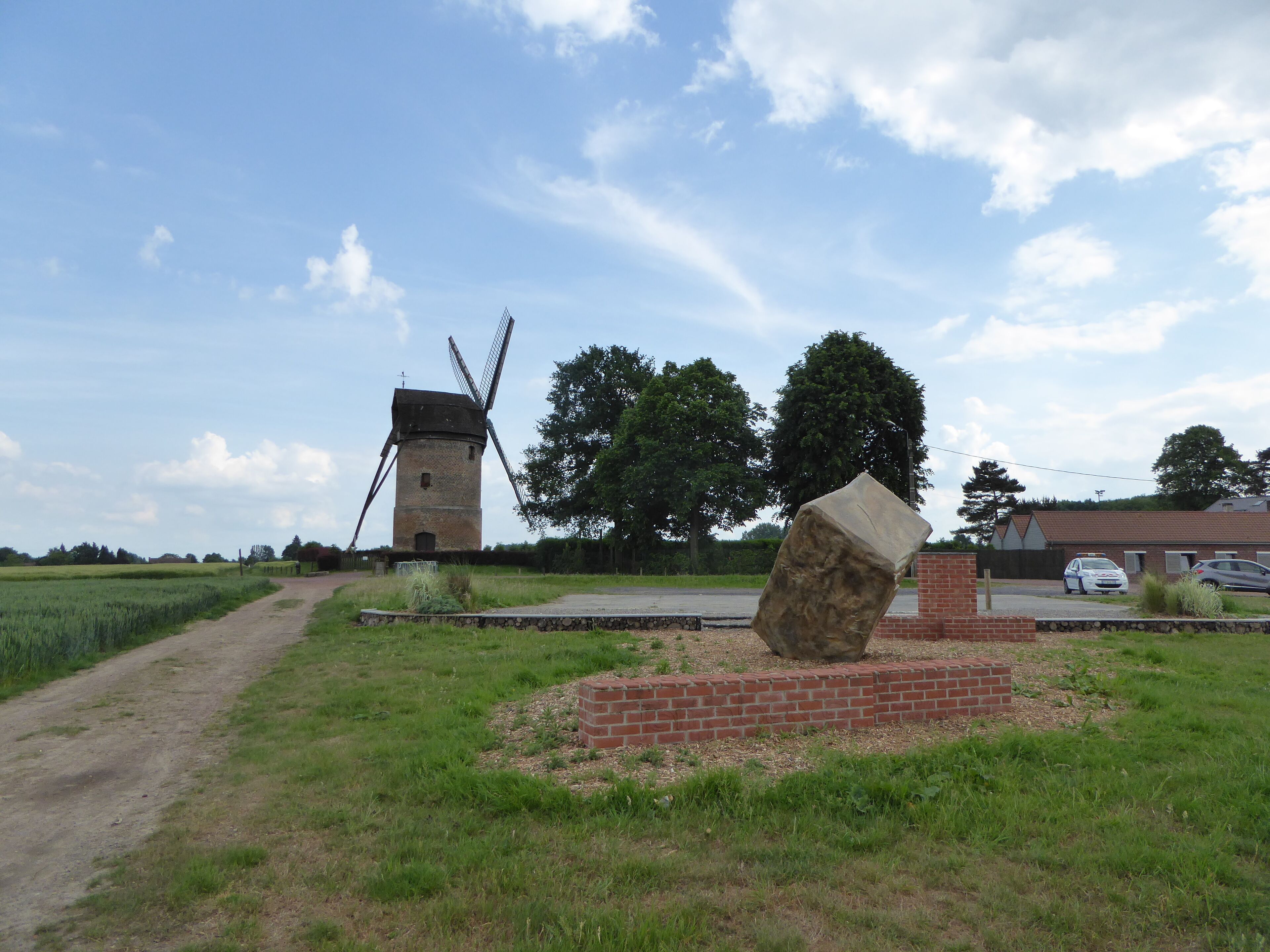White Mill of Templeuve (Nord, France).