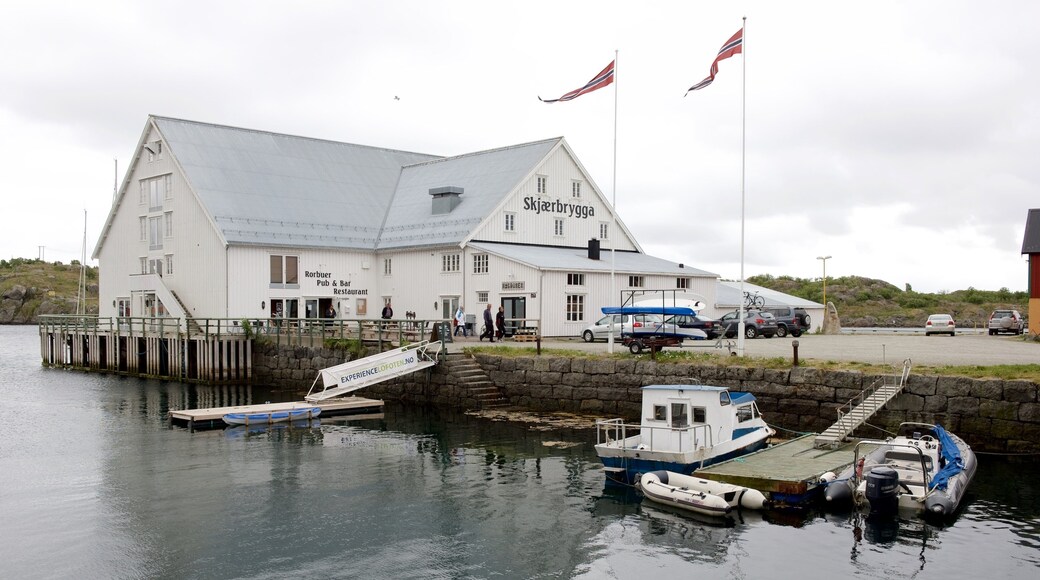 Hurtigruten Ferry Terminal Stamsund featuring boating and a small town or village