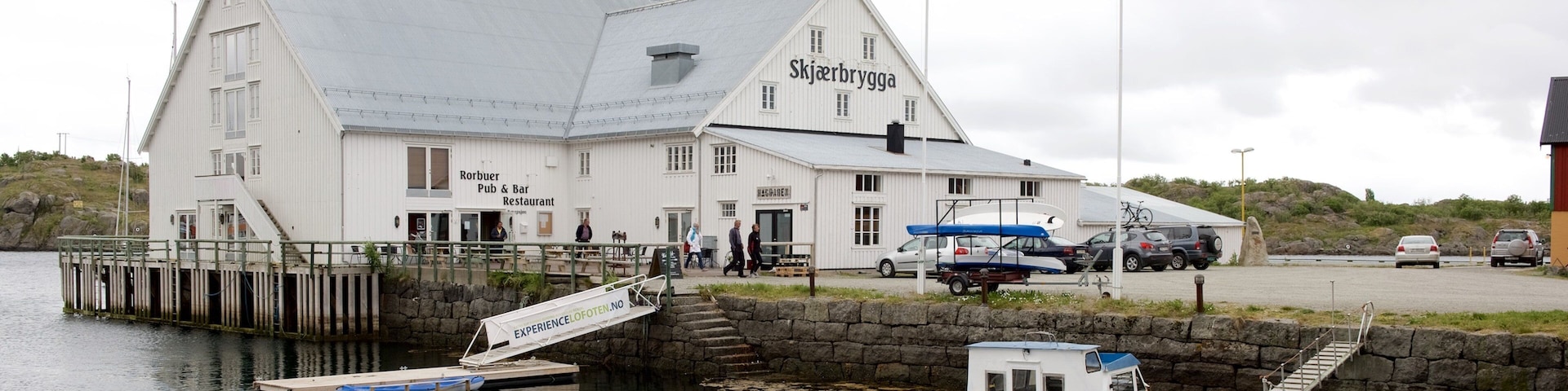Hurtigruten Ferry Terminal Stamsund featuring boating and a small town or village