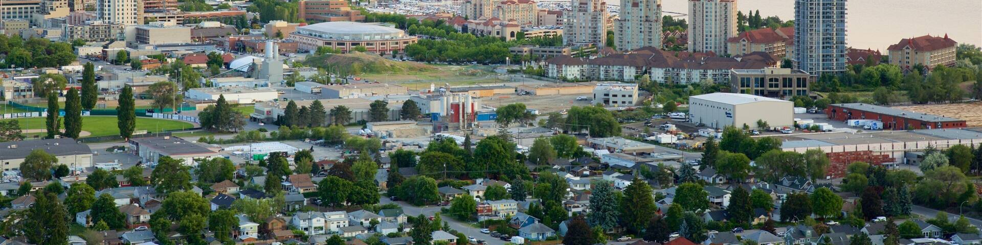 ノックス マウンテン パーク 表示 夕焼け, 都市 と 河あるいは小川