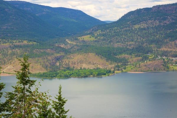 Knox Mountain Park showing a river or creek, tranquil scenes and landscape views