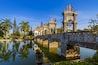 Water Palace Taman Ujung in Bali Island Indonesia