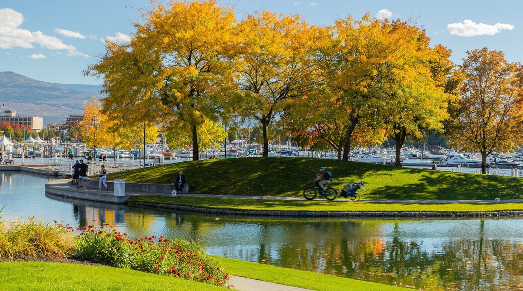 Waterfront Park which includes a pond and a garden