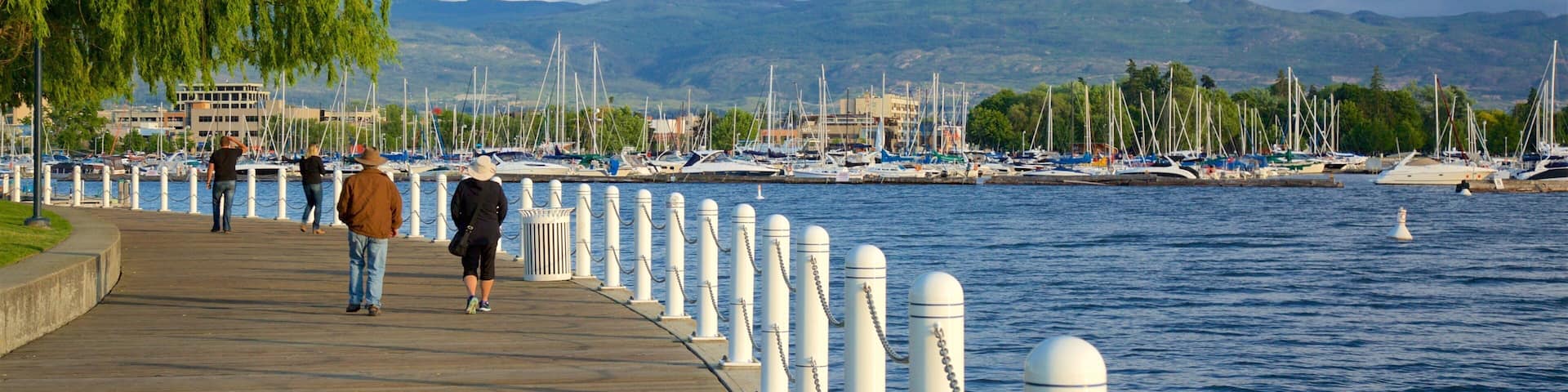 Waterfront Park featuring a bay or harbor as well as a couple