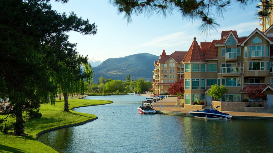 Waterfront Park which includes heritage elements and a river or creek