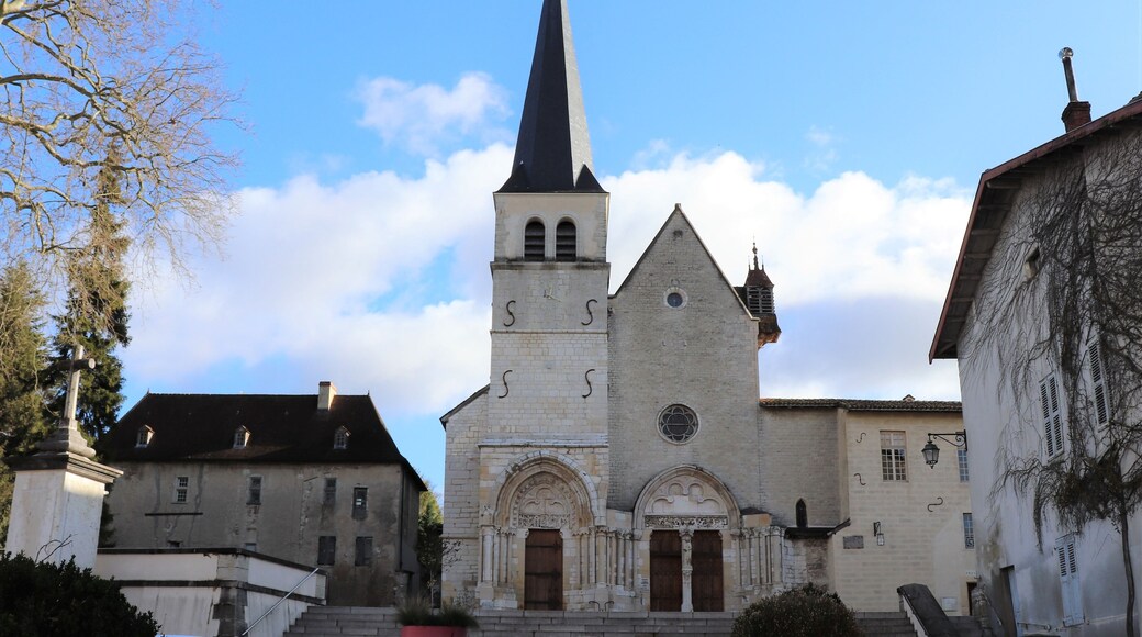 Abbaye d'Ambronay construite au 8 ème siècle - Département de l'Ain - Région Rhône Alpes - France - Vue extérieure
