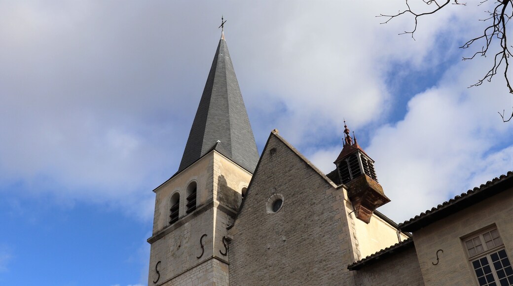 Abbaye d'Ambronay construite au 8 ème siècle - Département de l'Ain - Région Rhône Alpes - France - Vue extérieure