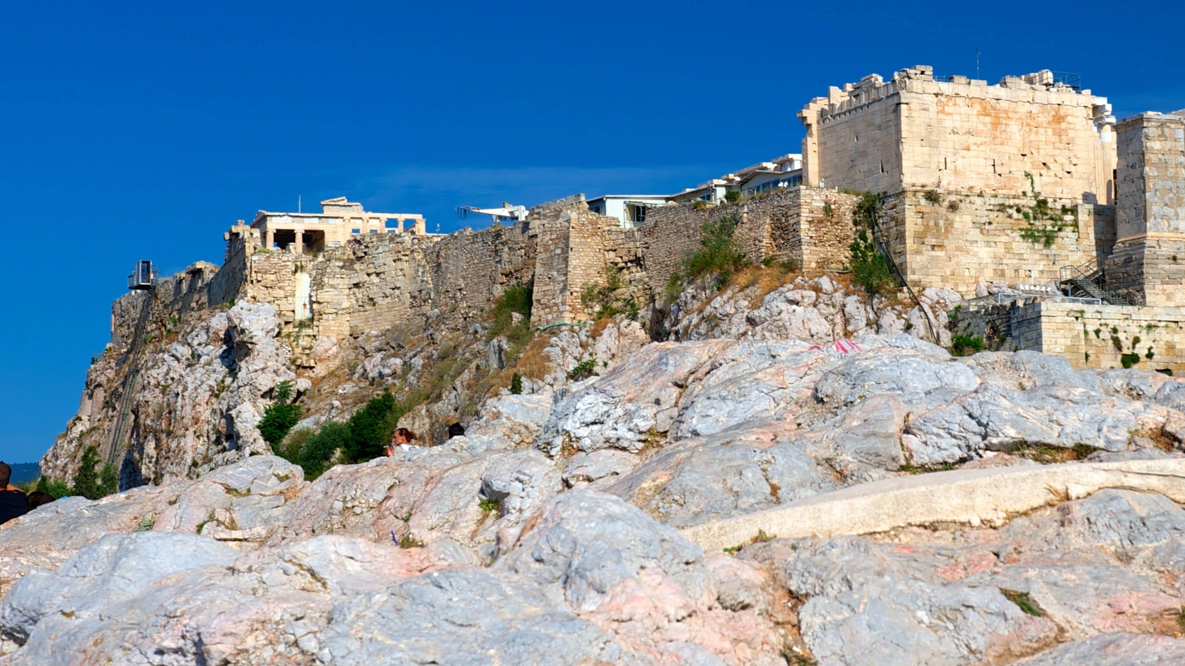 Athens which includes heritage elements and a ruin