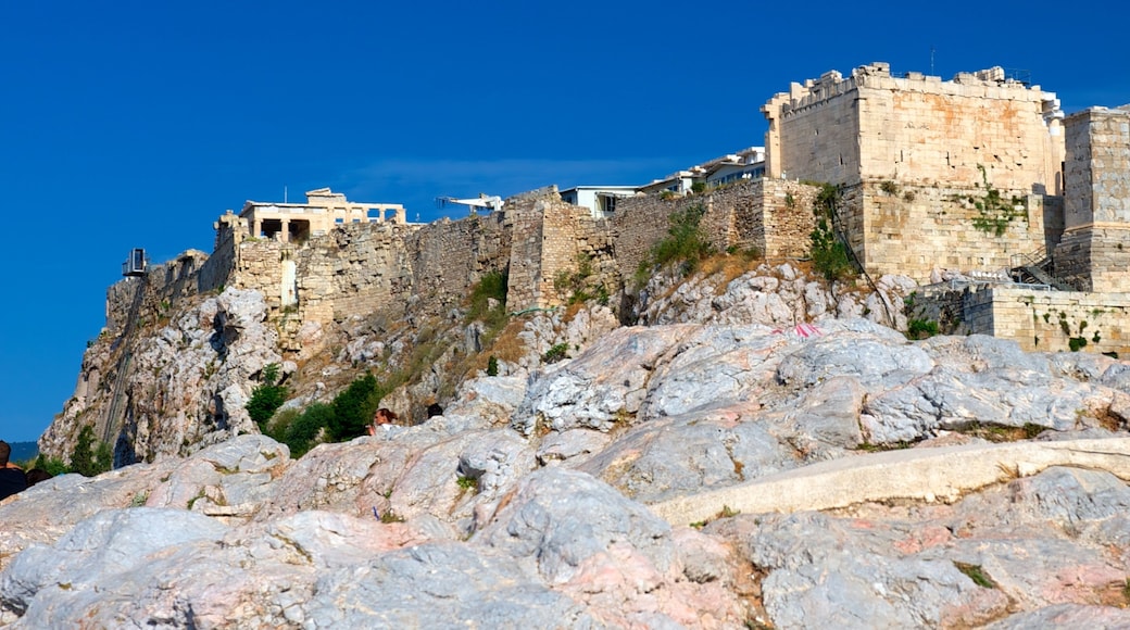 Athens which includes heritage elements and a ruin